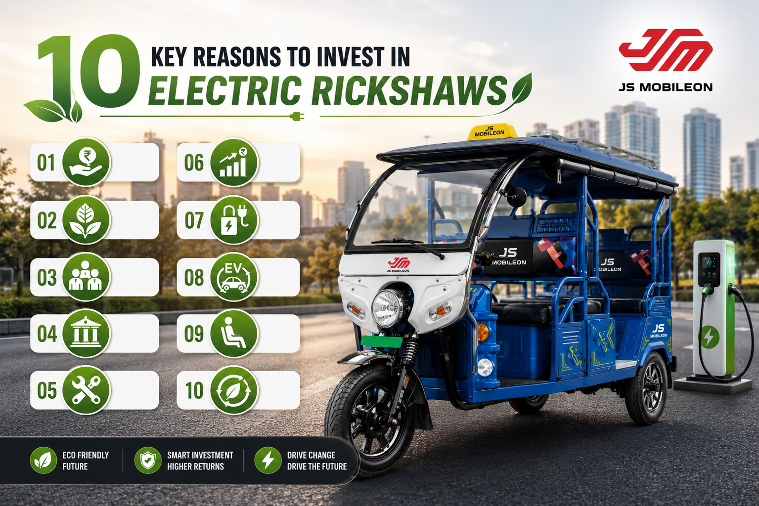 10 Key Reasons to Invest in Electric Rickshaws